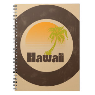Vintage Hawaii Logo Notebook