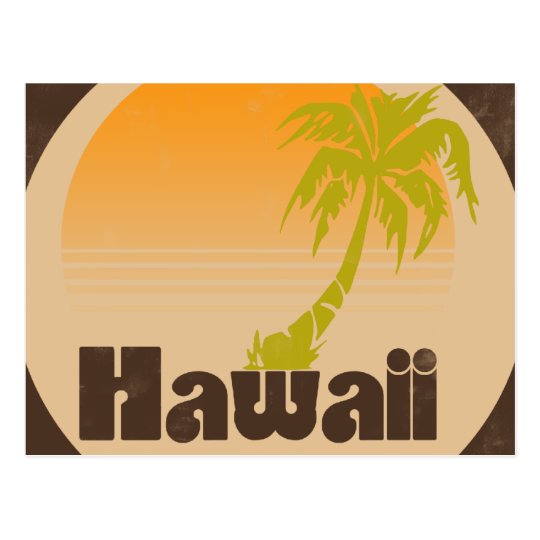 Vintage Hawaii Logo Postcard | Zazzle.com.au