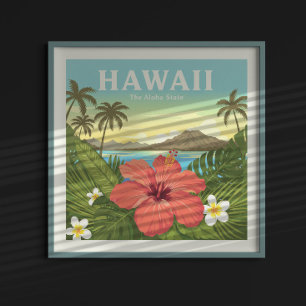 Vintage Hawaii Poster