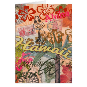Vintage Hawaii Travel Colourful Hawaiian Tropical