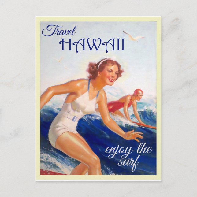 Vintage Hawaii Travel Postcard (Front)