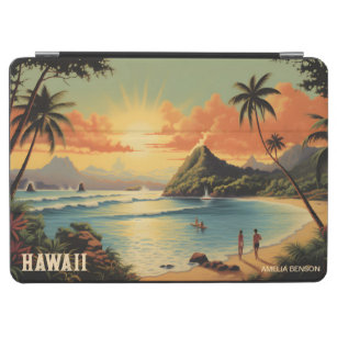 Vintage Hawaii Tropical Beach Theme iPad Air Cover