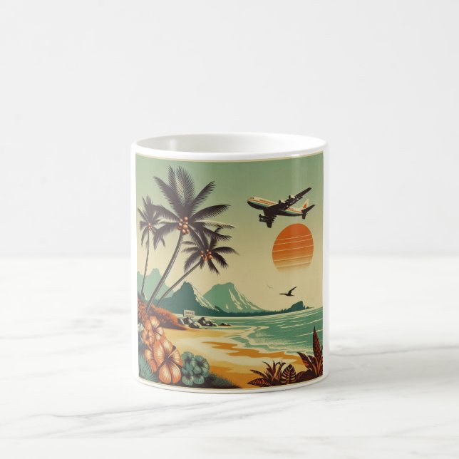 Vintage Hawaii/Tropical  Coffee Mug (Center)
