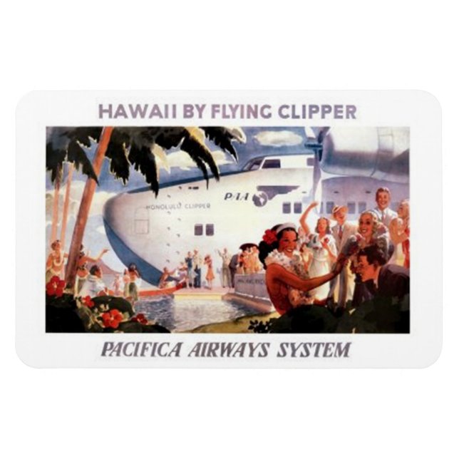 Vintage Hawaii, USA - Magnet (Horizontal)