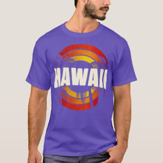 Vintage Hawaii Vacation Souvenir Retro Sunset T-Shirt