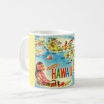 Vintage Hawaiian Islands Mug<br><div class="desc">Very retro!  Wonderfully illustrated vintage postcard map of the Hawaiian Islands.</div>