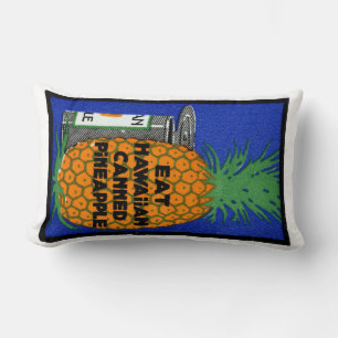 Vintage Hawaiian Pineapple Lumbar Cushion