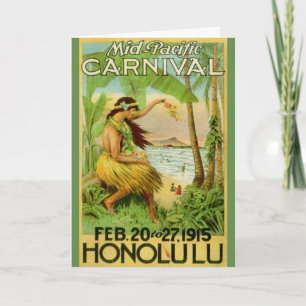 Vintage Hawaiian Travel Card