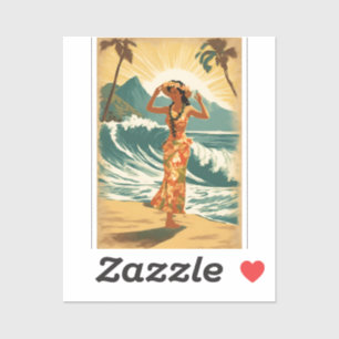 Vintage Hawaiian Travel Honolulu Mid-Pacific