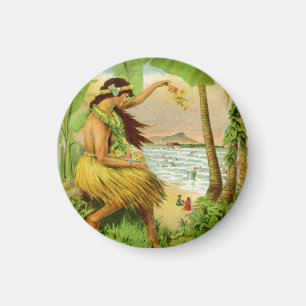 Vintage Hawaiian Travel Magnet