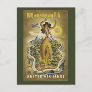 Vintage Hawaiian Travel Postcard