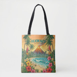 Vintage Hawaiian Travel Posters - Hawaii Island Tote Bag
