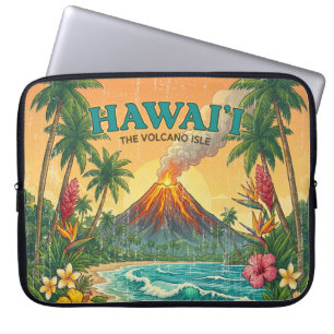 Vintage Hawaiian Travel Posters - Hawaii Wetsuit Laptop Sleeve