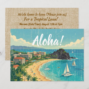 Vintage Hawaiian Travel Posters - Maui Invitation