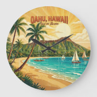 Vintage Hawaiian Travel Posters - Oahu