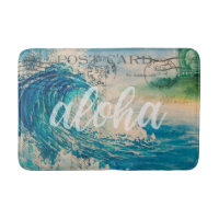 Vintage Hawaiian Wave Postcard