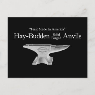 Vintage Hay-Budden Anvil Postcard