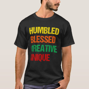 Vintage Hbcu Humbled Blessed Creative Unique Quote T-Shirt