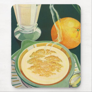 Vintage Health Foods, Beverages, Healthy Breakfast Mouse Pad
