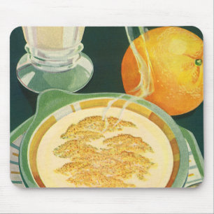 Vintage Health Foods, Beverages, Healthy Breakfast Mouse Pad