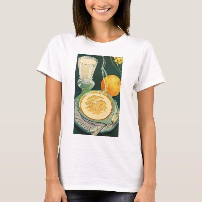 Vintage Health Foods, Beverages, Healthy Breakfast T-Shirt (Front)