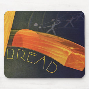 Vintage Healthy Foods, Whole Grain Wheat Bread Mouse Pad