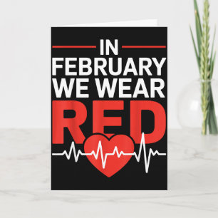 Vintage Heart Disease Awareness Heart Recovery Men Card