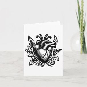 Vintage Heart Old-school Love Tattoo Style Valenti Card