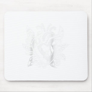 Vintage Heart Old-school Love Tattoo Style Valenti Mouse Pad