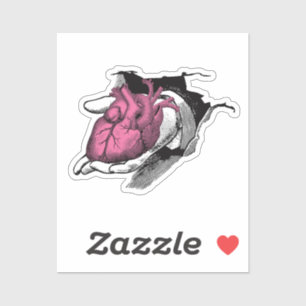 Vintage Heart On Hand Through Crack