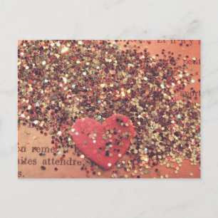 Vintage Heart Postcard