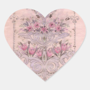 Vintage Heart Sticker