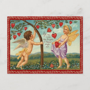 Vintage Heart Valentine Postcard