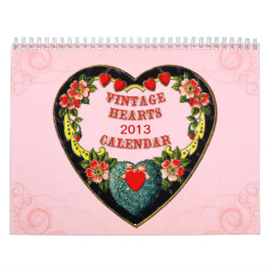 Vintage Hearts Calendar