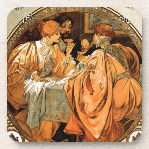 Vintage Heidsieck & Co Monopole Reims Wine Label Coaster