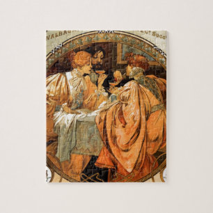 Vintage Heidsieck & Co Monopole Reims Wine Label Jigsaw Puzzle