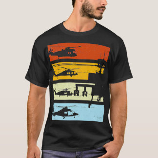 Vintage Helicopter Pilot Gift T-Shirt