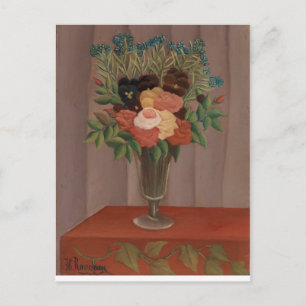 Vintage Henri Rousseau Bouquet of Flowers Postcard