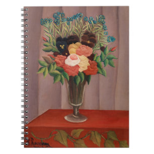 Vintage Henri Rousseau French Floral Cottagecor Notebook