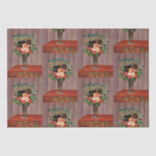 Vintage Henri Rousseau French Floral Cottagecor Tissue Paper