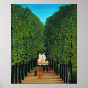 Vintage Henri Rousseau Paris Green Trees Park Art Poster