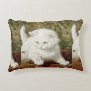 Vintage Henriette Ronner-Knip Curiousity Decorative Cushion