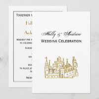 Vintage Heraldic Castle #2 Crest Faux Gold