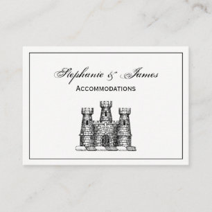 Vintage Heraldic Castle Emblem Coat of Arms Crest Business Card