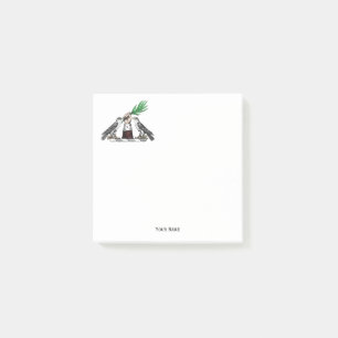 Vintage Heraldic Falcons With Hand Crest Emblem Post-it Notes