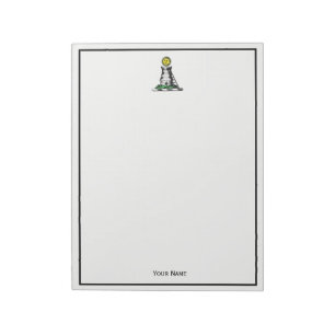 Vintage Heraldic Mediaeval Castle Emblem Crest Notepad
