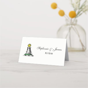 Vintage Heraldic Mediaeval Castle Emblem Crest Place Card