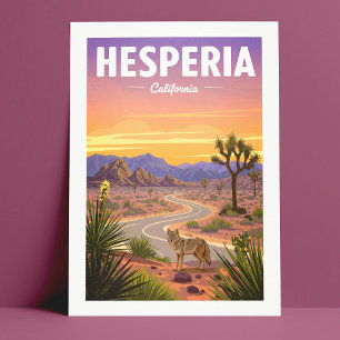 Vintage Hesperia California Postcard