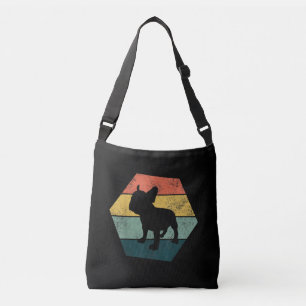 Vintage Hexagon French Bulldog Gifts Dog Lover Crossbody Bag