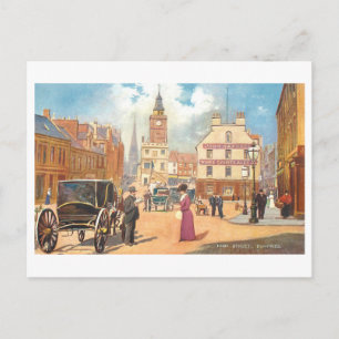 Vintage High Street, Dumfries, Scotland Postcard